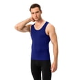 thumbnail image 2 of Xmarks Men's Compression Shirts and Tank Tops Athletic Sleeveless U Neck Tank Top Cool Running Basketball Workout Base Layer, 2 of 9