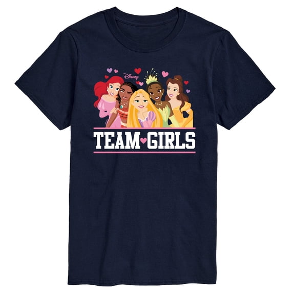 Disney - Team Girls Princesses - Men's Short Sleeve Graphic T-Shirt