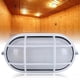 thumbnail image 3 of High Bright in Ground Outdoor Oval Round Proof Sauna Steam Room Light Lampshade Guard for Stair Patio Garden Floor, 3 of 5