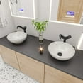 thumbnail image 5 of ALFI brand ABC909 White 17" Decorative Round Vessel Above Mount Ceramic Sink, 5 of 11