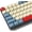 Blue, variant on COSTOM PBT Keycaps Set, Double Shot 137 Key Caps,Cherry Profile Custom Keycap for 60 65 75 100 Percent Key Gaming Mechanical Keyboard,Blue&Red