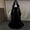 Black, variant on Halloween Scary Witch Costume Medieval Renaissance Era Gown Women Hooded Square Neck Lace Up Corset Bell Sleeve Silver Velvet Maxi Evening Dress for Cosplay Gothic Wedding Themed Party-Green/S