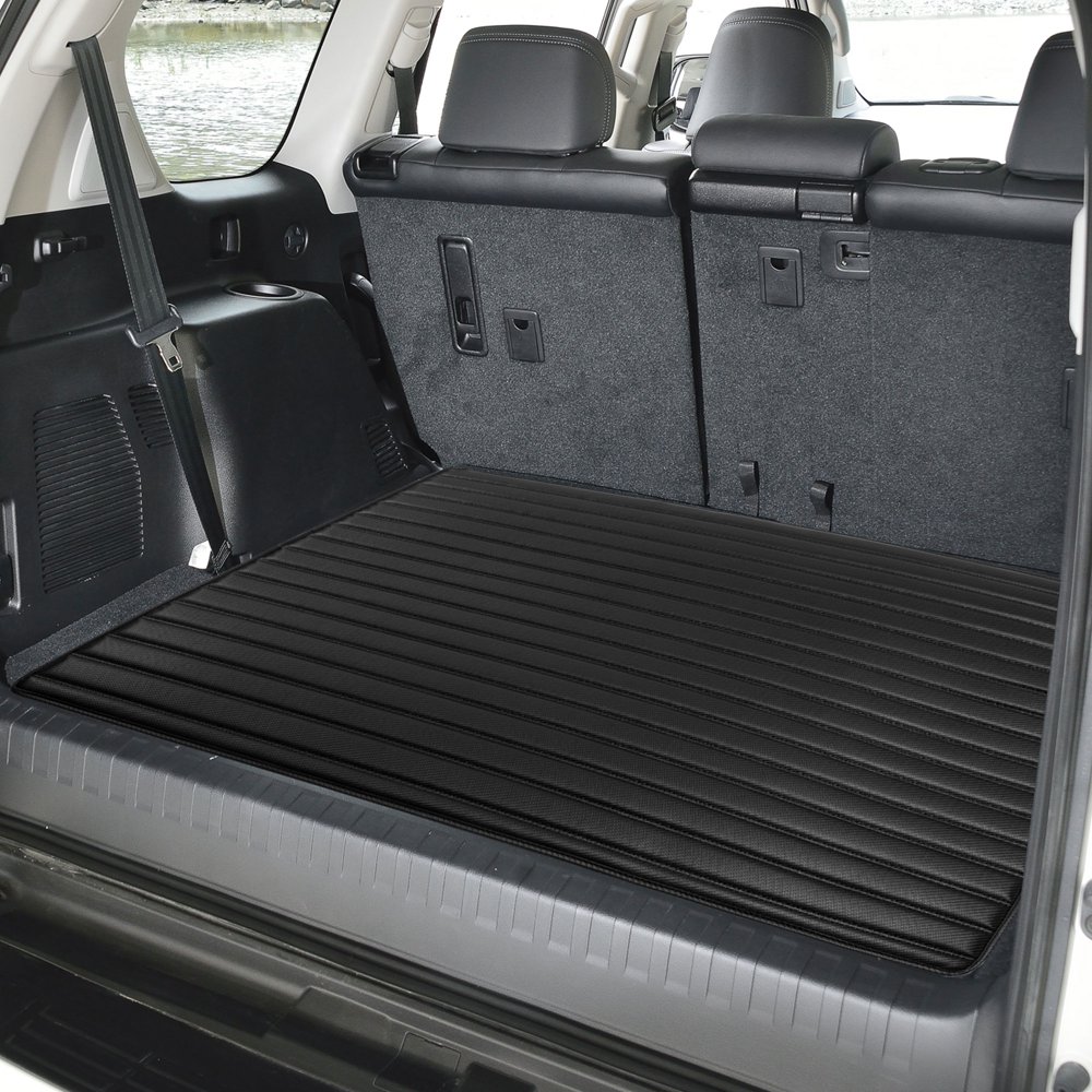 FH Group, Cargo Liner 32" For Truck SUV Faux Leather Heavy Duty Stripe Carbon Black Walmart