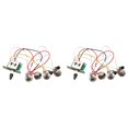 thumbnail image 1 of 2X ArnéS de Cableado para Guitarra Strat Precableado, 3 PotencióMetros de 500 K, 1 Volumen, 2 Perillas de Control de Tono, Interruptor de 5 VíAs, Piezas de Guitarra EléCtrica, 1 of 6