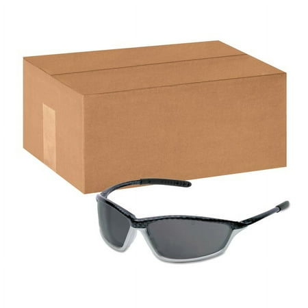 MCR Safety Shock Protective Eyewear, Gray Lens, Anti-Fog, Carbon/Silver Frame - 72 EA (135-SH152AF)