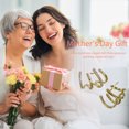 thumbnail image 2 of Juego de aretes de tuerca Likrtyny Para mujeres adolescentes y niñas oro Blanco, 2 of 9
