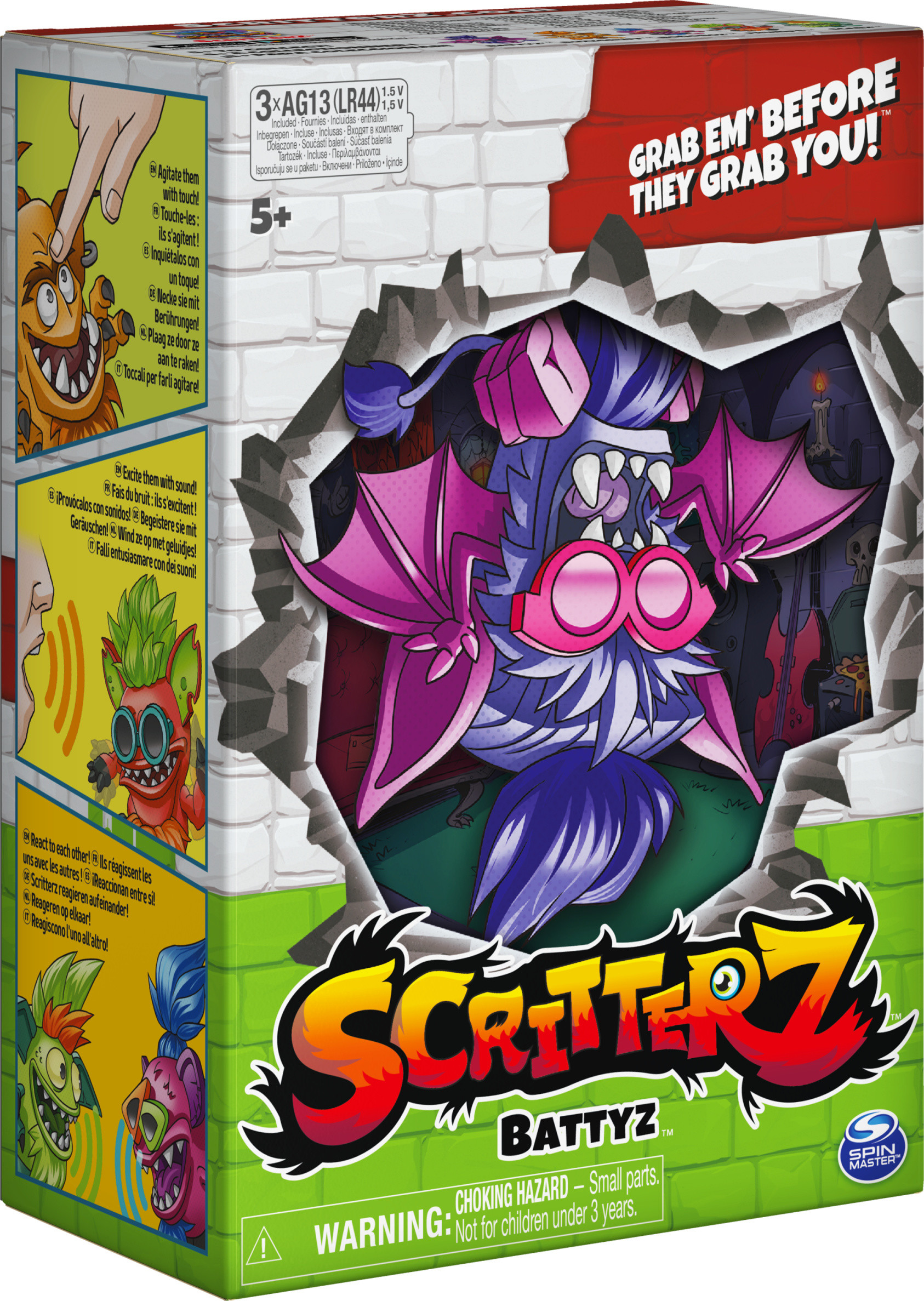 Scritterz, Battyz Interactive Collectible Jungle Creature Toy with Sounds and Movement, for Kids Aged 5 and up - image 8 of 8