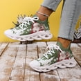 thumbnail image 5 of YOUYEDIAN Christmas Sneakers for Women Fashion Soft Platform Versatile Lace-up Breathable Sneakers Casual Outdoor Stretch Knit Mesh Comfortable Non Slip Sport Shoes, 5 of 5