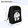 thumbnail image 4 of Anime Guardian Inspired Daypack, Grey Forest Creature Art Backpack for Men and Women, 4 of 6