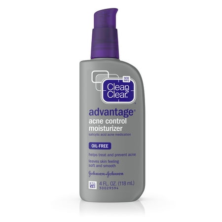 Clean & Clear Advantage Acne Control Oil-Free Face Moisturizer, 4 fl. (Best Face Serum For Acne Prone Skin In India)