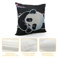 thumbnail image 4 of ONETECH Funny Panda Bear Gifts for Women Men , Cute Panda Bear Pillow Case  Panda Themed Room Bedroom Sofa Home Decor, 4 of 5