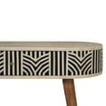 thumbnail image 3 of Artisan Furniture Solid Wood Edessa Bone Inlay Console Table, 3 of 8