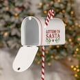 thumbnail image 2 of 31" Tall White "North Pole" Metal Mailbox with Candy Cane Stand, 2 of 6