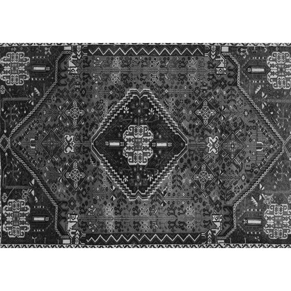 Ahgly Company Indoor Rectangle Persian Gray Traditional Area Rugs, 5' x 7'