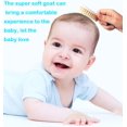 thumbnail image 3 of Cepillo Para El Cabello De Bebé Y Cepillo Para Costra Láctea De Silicona Para Recién Nacidos Y Niños Pequeños, Cerdas De Cabra Suaves Naturales, Ideal Para Costra Láctea, Regalo Perfecto Para Registro, 3 of 5