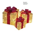 thumbnail image 3 of Vikakiooze Lighted Gift Boxes Christmas Light Up Gift Boxes For Christmas Decorations Three Different Size Of Gift Box Decor With LED Color Changing And Flash String Lights Xmas Indoor Christmas Gifts, 3 of 7