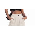 thumbnail image 4 of XuJwPNcy Cargo Pants Women Straight Leg Multi Pockets Trousers High Waist Work Hiking Pants for Outdoor Fishing Camping(White,X-Small), 4 of 5