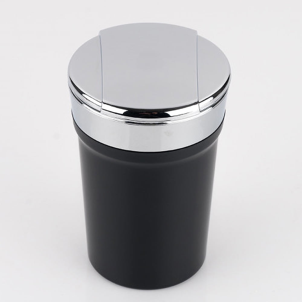 LED Blue Lights. Mini Dustbin,Car Ashtray Portable Innovative Smoking Set for Family,Detachable Stainless Steel Ash Tray with Lid Car Ashtray with Lid,car Portable Ashtray 