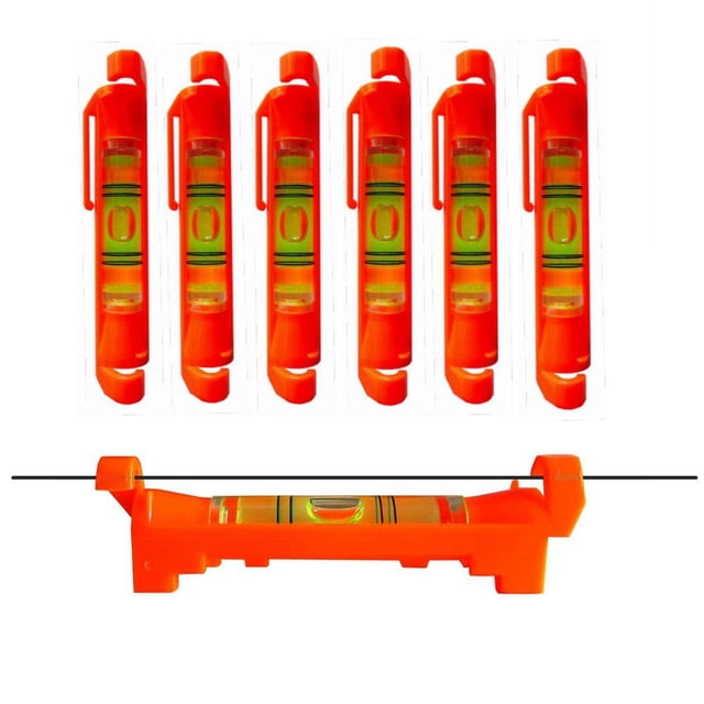 Nivel De Línea De Burbuja Colgante De 7 Piezas Para Oficios De Construcción, Ingeniería, Topografía, Metalurgia Y Otras Medidas De Equipos (Rojo, Paquete De 7)