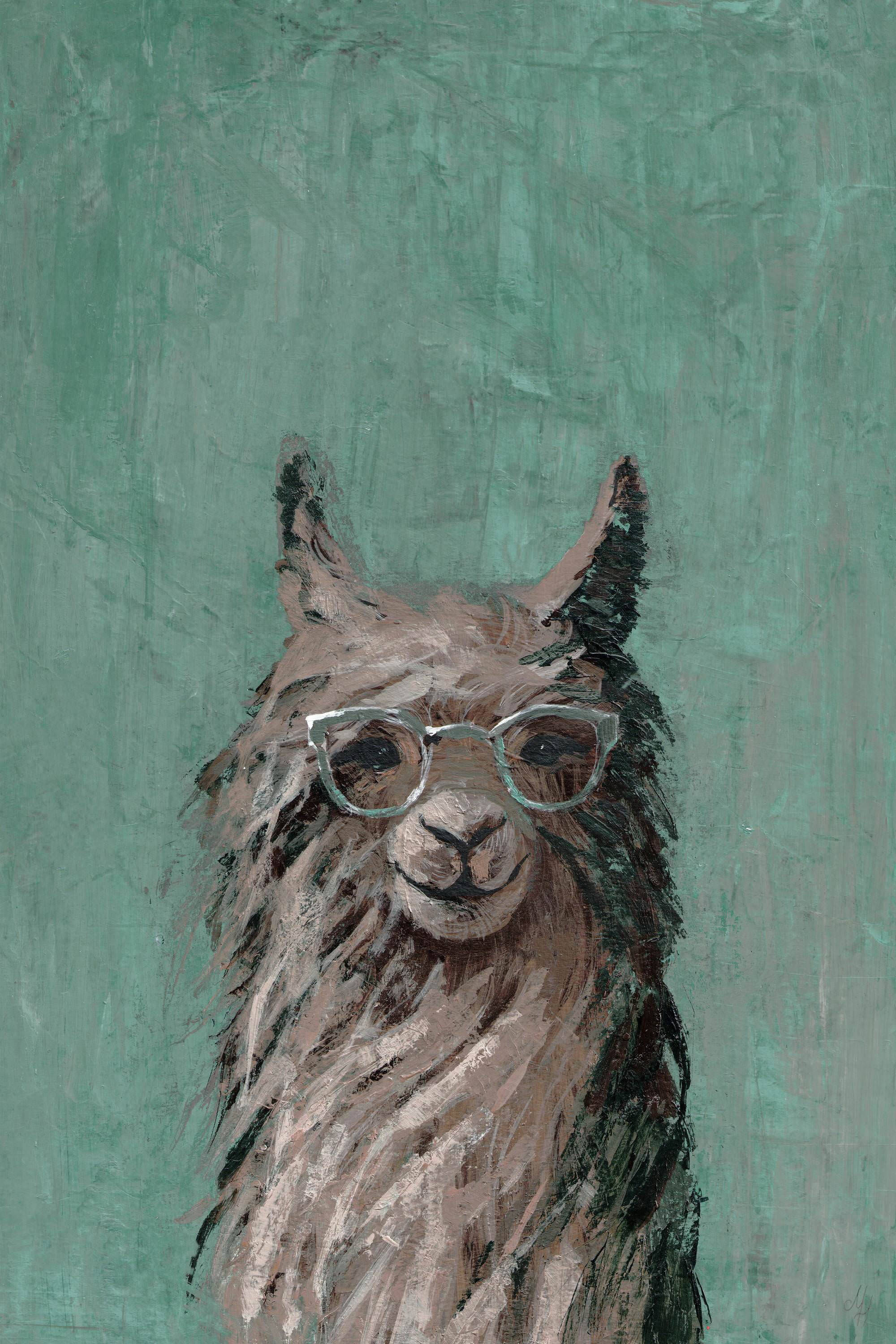 Shaggy Llama III Painting Print on Wrapped Canvas