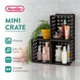 thumbnail image 3 of Sterilite 16959012 Stackable Storage Mini Crate Box Set, Black, 36 Pack, 3 of 12