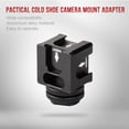 thumbnail image 3 of Shoe Universal Aluminium Alloy Cold Shoe Camera Mount Adapter With 4 Cold Shoe Mount 1/4 Inch Screw Mount For Microphone LED Video Light Monitors Camera Accessories For, 3 of 7
