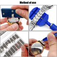 thumbnail image 4 of CNKOO 172pcs Watch Repair Kit Watch Case Opener Spring Bar Tools Watch Battery  Tool Kit Watch Band Link Pin Removal Tool Set Professional Watch Repair Tools with Carrying Case, 4 of 10