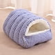 thumbnail image 5 of Cama cálida de invierno para mascotas | Nido semicerrado extraíble y lavable para gatos y perros | Alfombra gruesa para mascotas de menos de 3.6 kg, 5 of 5