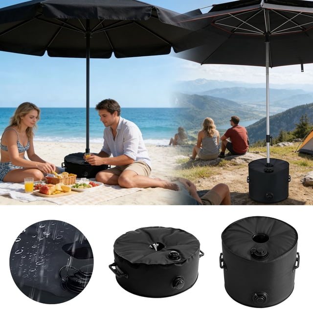 Tong Universal Shade Parasol Stand Compatible Card Slot Insert For Outdoor Sun Shade Support And Stability