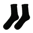 thumbnail image 4 of iHPH7 Fuzzy Socks Lounge Socks Cute Crew Socks for Women Warm Socks for Women Winter Sleeping Socks Slipper Socks Fuzzy Slipper Socks Black One Size, 4 of 4