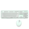 thumbnail image 2 of Joywa MOFii Wireless Keyboard And Mouse Ergonomic Notebook Home Office Use USB white green, 2 of 4