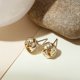 thumbnail image 5 of Pendientes PAVOI Love Knot chapados en oro blanco de 14 quilates para mujer, 5 of 6