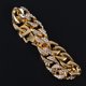 thumbnail image 5 of EeaseMX Pulsera elegante para hombre, joyería de hip hop, con cristales de imitación y diamantes, cadena de eslabones chapada en oro cubano, collar de 20 cm., 5 of 7