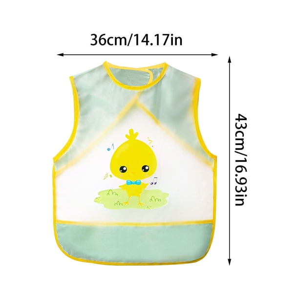 Fiudx Liquidación de ahorros de otoño Delantal de verano sin mangas para niños y niñas con ropa de comer al revés
