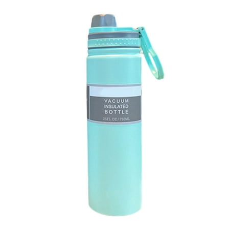 

Sports Water Bottle with Clip Easy to Clean Water Bottle for Picnic Sports Travel Business 750Ml Cyan