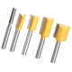 thumbnail image 1 of 5 piezas de mortaja / plantilla de fresado de brocas de fresado de 1/4 '' herramienta de vástago CUTICAT Flush Trim Router Bit, 1 of 6