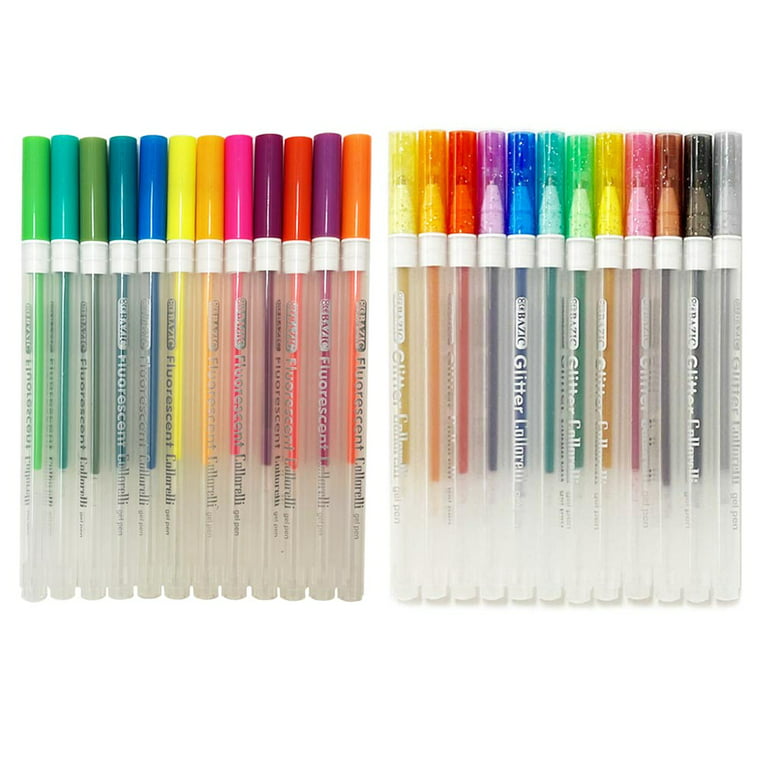 6 PC Gel Pens Colored Glitter Coloring Books Drawing Art Marker Pen Adult  Kids, 1 - Metro Market