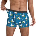 thumbnail image 3 of Men's Boxer Briefs, Cartoon Goose Soft Comfy Mens Underwear Boxer Briefs Breathable With Widen Waist, 3 of 7