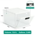 thumbnail image 3 of 2-PCS Medicine Lock Box with Code, Medical Storage Organizers for Home Safety, Fridge Food, Snacks, and Phone, White, 3 of 10