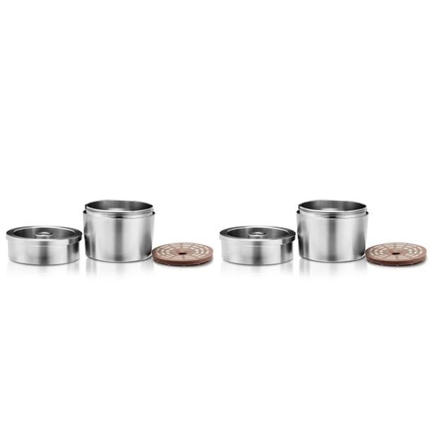 3X Cápsula de Café Recargable Reutilizable Cápsula de Café de Acero Inoxidable Filtro de Café Concentrado para Máquina de Café