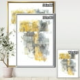 thumbnail image 3 of Designart ' Moving In and Out of Traffic II Yellow Grey ' Geometric Framed Canvas, 3 of 3