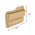 thumbnail image 7 of jiaping Car Seat Filler Organizer Auto Accessories Keep Clean and Organized Car Seat Beige Driver Side, 7 of 7