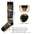 thumbnail image 3 of FORMRS Womens Knee High Socks Casual Long Thick Travel Daily Wear, 1 Pair, Colorful Skeleton Sun, 3 of 6