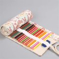 thumbnail image 2 of 1Pack 36/48/72 Slots Colored Pencil Wrap Pencils Roll Holder Coloring Pencils Organizer Holder Colored Pen Paint Brush Storage Pouch Portable for Artist Student (Iron Tower, 48 Slots), 2 of 6