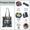 thumbnail image 5 of Tropical Flower and Leaves Foldable Grocery Bag - Eco-Friendly & Spacious Shopping Bag, 5 of 6