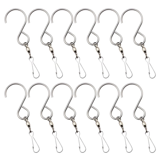 SHOWERORO 12Ud Colgantes Giratorios De Inoxidable Para Macetas Y Objetos Decorativos Exteriores