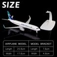 thumbnail image 3 of Maquette d'Avion Rétro Élégante American Westjet B737 en Matériau Composite, Pièce Décorative Stylée avec Roues Mobiles, 3 of 9