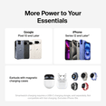 thumbnail image 2 of Belkin MagSafe Charger Compatible, 2-in-1 Qi2 Wireless Charging Station 25W, Convertible Wireless Charger for iPhone 16, AirPods, Portable Phone Stand for Travel w/ USB-C Port, 45W Adapter - White, 2 of 6