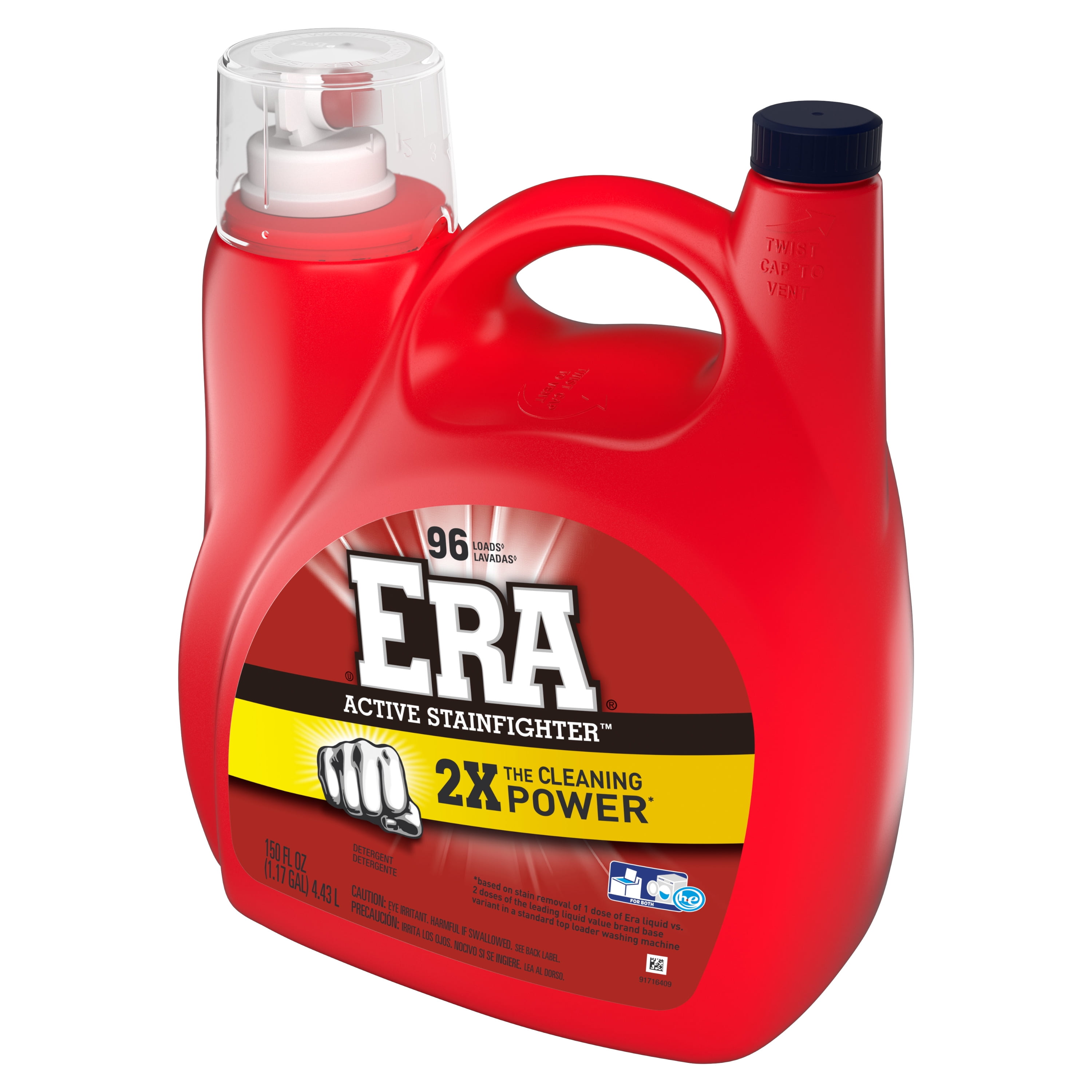 Era Active Stainfighter, 96 Loads Liquid Laundry Detergent, 150 Fl Oz
