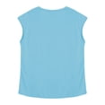 thumbnail image 4 of TiaoBug Men's Workout Tank Tops Sleeveless Cut Off Gym Shirts Athletic Running Beach Vest Light Blue 4XL, 4 of 5